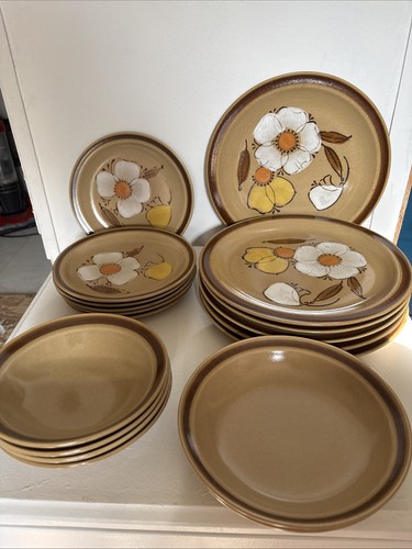 70s hearthside stoneware - 70s, plate